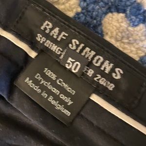 Vintage RAF Simons 2000 cotton pants